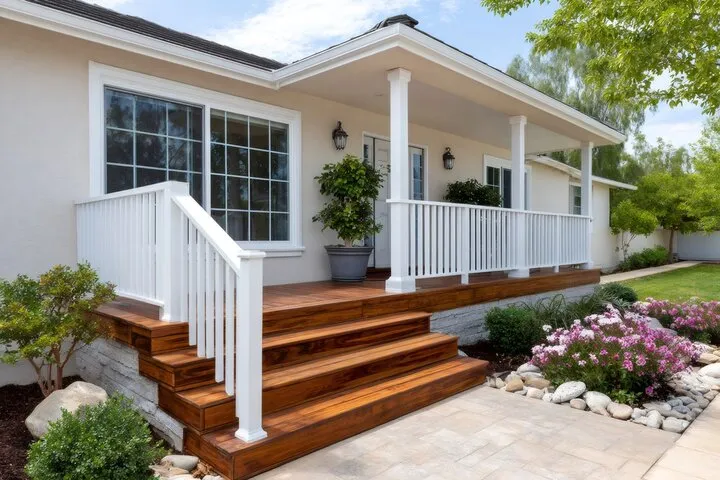 Structural safety inspection and replacement of compromised wooden deck joists to ensure a stable and secure foundation.