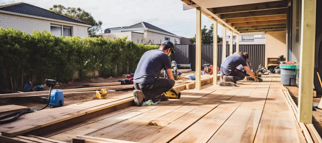 Beautiful residential deck built in a Toledo backyard, featuring comfortable outdoor seating for family gatherings.