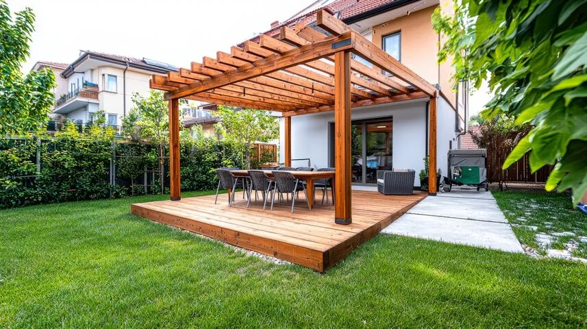 Custom-designed, secure deck railings and handrails installed on a Toledo deck, strictly meeting local building codes for safety.